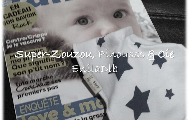 Un bavoir Funky Giraffe offert avec le magazine Famili…