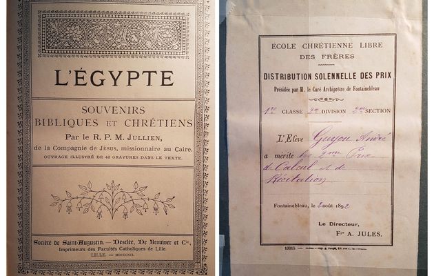 L'EGYPTE SOUVENIRS BIBLIQUES ET CHRÉTIENS par le R.P.M JULLIENS