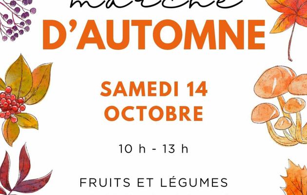 14 octobre 2023 : marché d'automne à Montabon