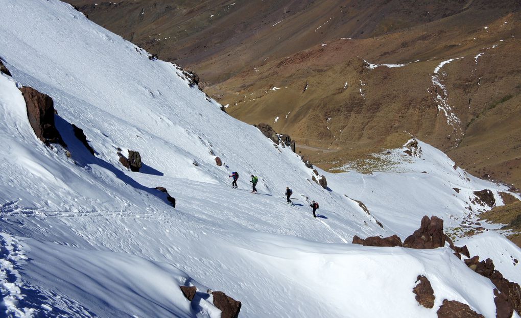 Ski-alpinisme au Maroc :Tachdirt &amp; Toubkal (4167 m)