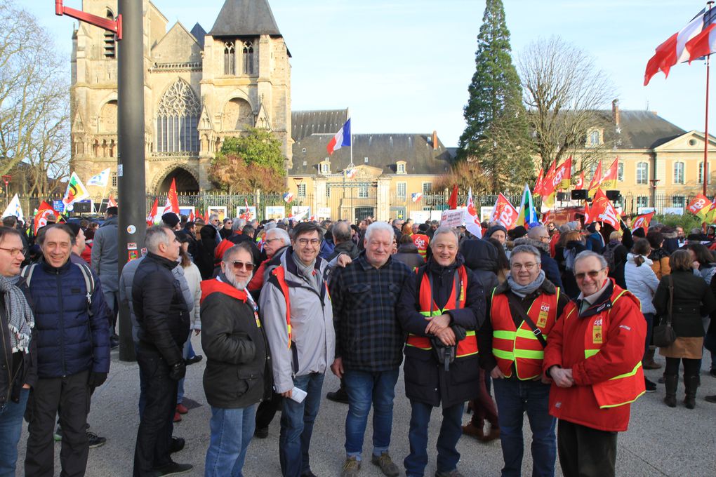 Une belle manif, sous le soleil! 11.01.2020