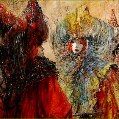 Masques - Carnaval - mardi-gras par les grands peintres  -    Marcel Nino Pajot    Carnaval de venise