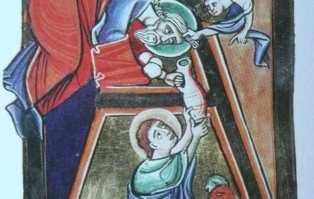 Un jour, une oeuvre (407) : Daniel dans la fosse au lion, Bible de Saint Sulpice de Bourges