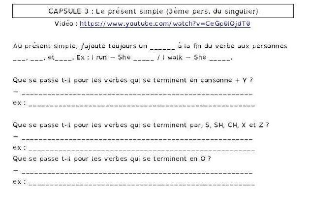 6-Le présent simple (3ème pers du sing)