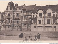 Evolution de la villa "Les Sables" (construite vers 1900 pour Adéodat Vasseur) années 30 /50 /2000 (photo E.Justome)