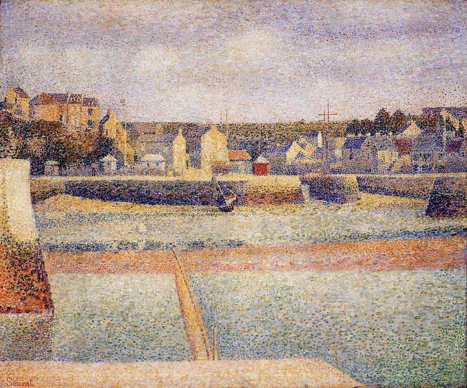 Georges Seurat (Paris 2 décembre 1859 - Paris 29 mars 1891), peintre français, pionnier du pointillisme et du divisionnisme que l'on peut qualifier d'impressionnisme scientifique. Peintre de genre, figures, portraits, paysages animés, paysages, pe