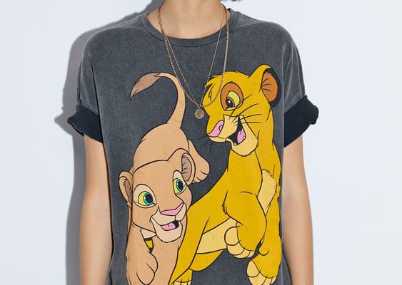 T shirt disney zara