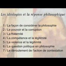 ALEXANDRE LEVIONNOIS : LES IDÉOLOGIES ET LA RÉPONSE PHILOSOPHIQUE