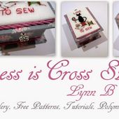 Happiness is Cross Stitching : Friday Freebie - Cross stitch shoe and Stitchery plus gift tags!