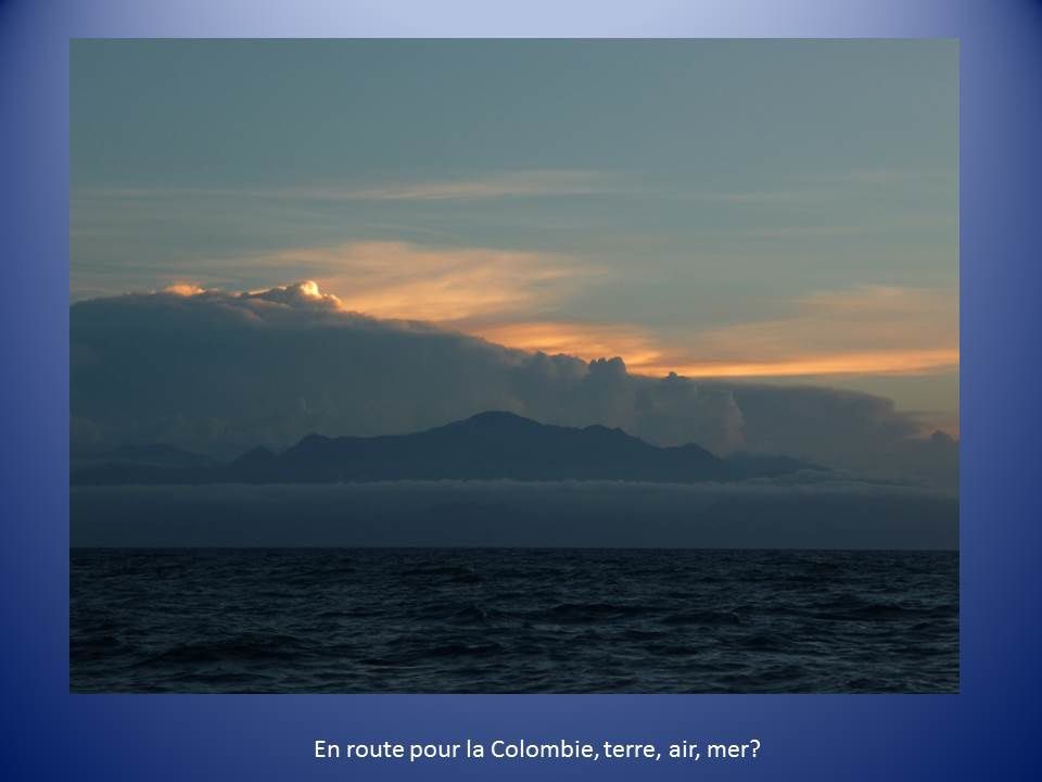 Cahier de bord : route vers la Colombie