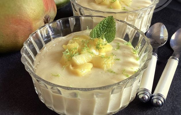 Crème à la mangue et à la banane 