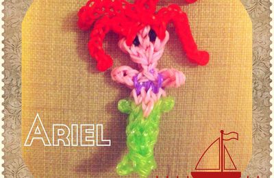 Petite sirène Ariel en Rainbow loom