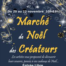 Marché de Noël des créateurs 20 au 23 novembre 2018