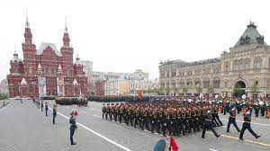 Le 9 mai c'est la célébration de la fin de la seconde  guerre mondiale en Russie 