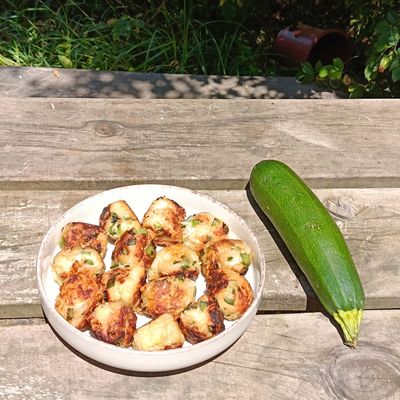 Boulettes de courgette au gruyère