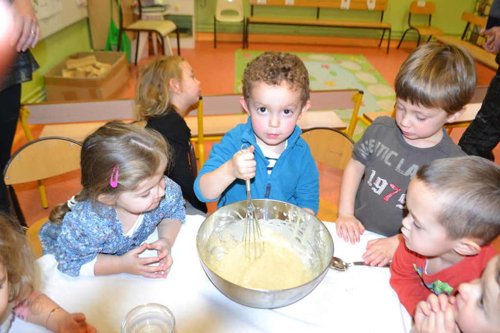 Confection de pains d'épices... Certains aiment, d'autes pas, l'odeur des épices...Ils se sont tous régalés ce matin...