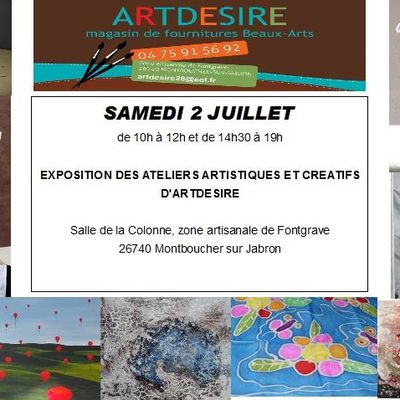 EXPOSITION des Différents Ateliers Artistiques et Créatifs