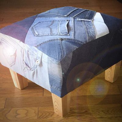 Le jean's pouf  