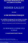 CAMPAGNE ELECTORALE : LES SABLES D'OLONNE liste D. GALLOT