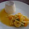 panna cotta et sa salade de fruits