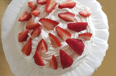 Pavlova fraise 