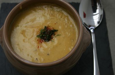 Velouté de courge truffé