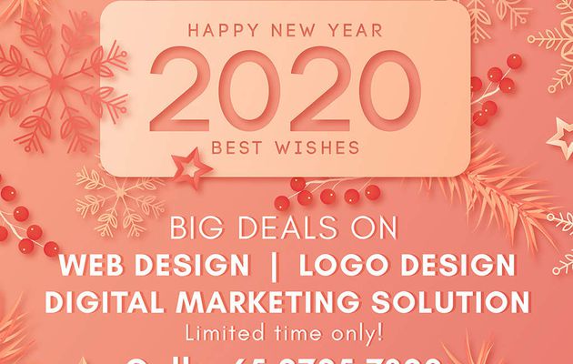 New Year 2020 Website Design - Logo Design - Digital Marketing Promotions Singapore by Subraa