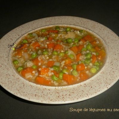 Soupe de légumes au sarrasin 