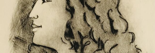 gravure « Aurélie I » (2024) d’après croquis 