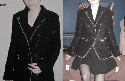 Veste à paillettes