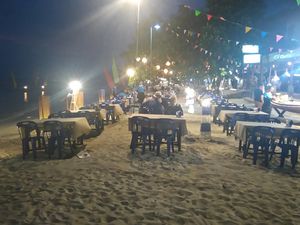 La plage mmême endroit  matin et soir