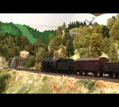 Train miniature HO Chalindrais ligne 2 (2ème réseau d'André Gay) vidéo 14