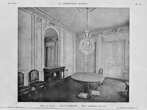 Les intérieurs de l'hôtel de Breteuil ou de Fersen publiés dans La Construction Moderne du 2 décembre 1923