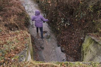 Marche vers la ligne de partage des eaux Décembre 2014