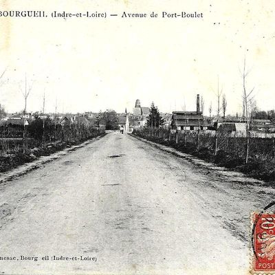 Cartes anciennes imprimables -  Bourgueil (Indre et Loire) -  Avenue de Port-Boulet - 1907