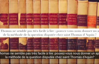 Jean-Pierre Torrell #6 : Saint Thomas ne semble pas très facile à lire. Pouvez-vous nous donner un aperçu de la Question Disputée ?