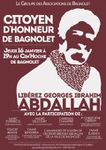 Georges Abdallah citoyen d'honneur de Bagnolet : meeting le Jeudi 16 Janvier.
