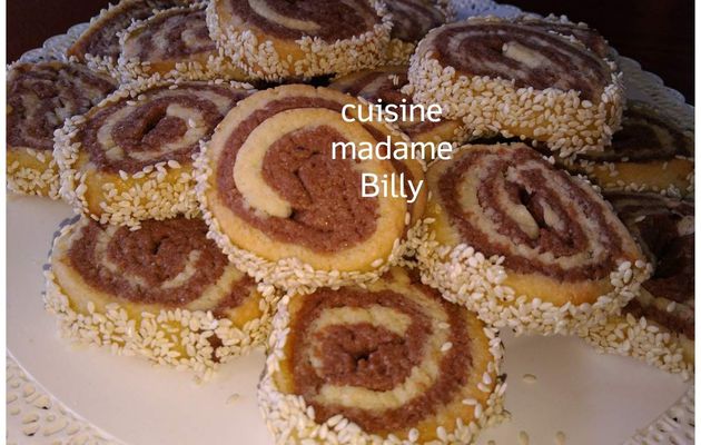 Biscuit spirale vanille/choco 🍦🍩 بسكويت الحلزون 