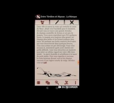 Découverte d'un jeu Android du genre livre dont vous êtes le héros : Entre Ténèbre et Abysse : la Marque