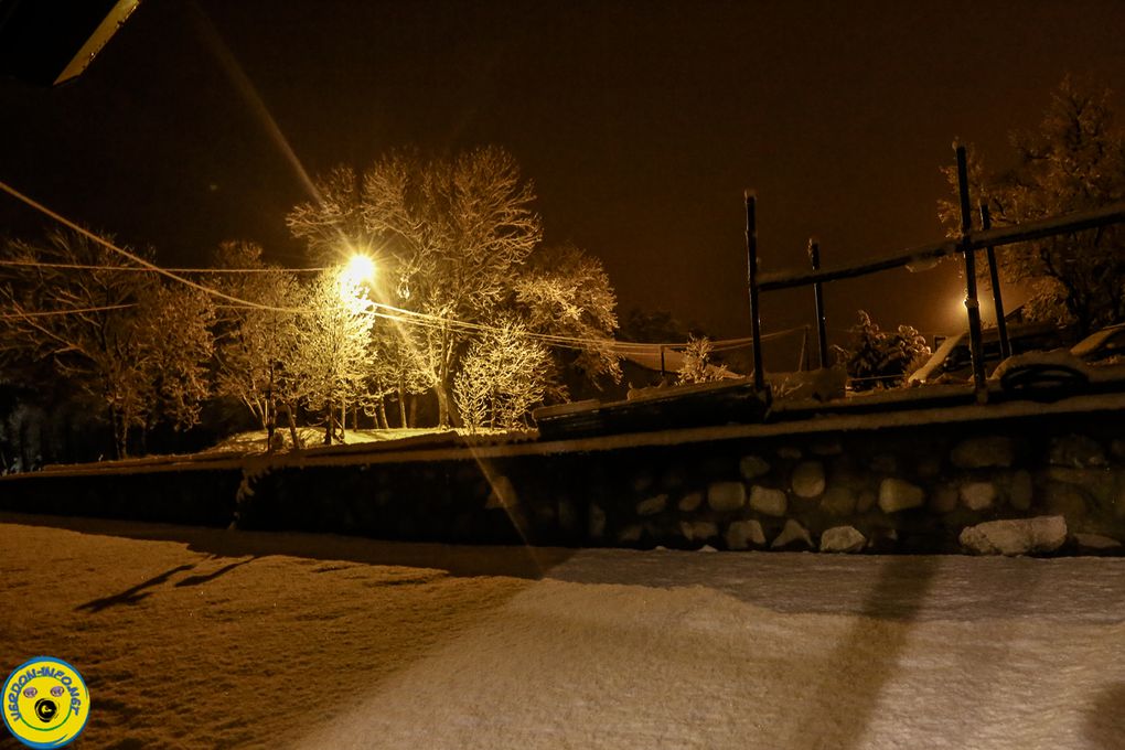 5 décembre l'effet artistique des flocons de neige