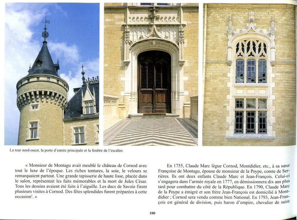 Extraits de pages du livre "Châteaux de Franche-Comté: Jura" Alain Michaud, Françoise Desbiez, édition Arts et Littérature