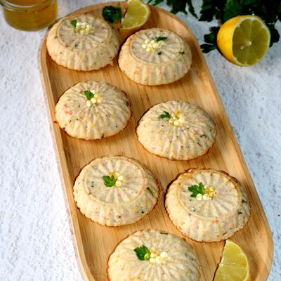 Céramiques de chou-fleur au saumon