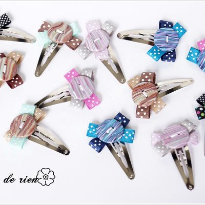 Des barrettes de toutes les couleurs