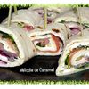 Wraps de saumon et Wraps de jambon