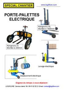 Porte-palette électrique tout terrain KANGOUROU 1200kg