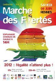 Samedi 9 juin, se déroulait à Rennes, la marche des Fiertés LGBT. Ce sont plus de 3 000 personnes qui étaient présentes. Un record de participation