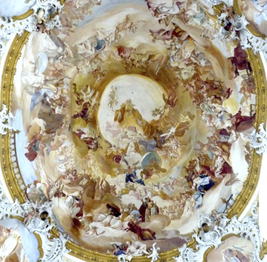 Plafond peint, art baroque, église de Zwiefalten, Bavière