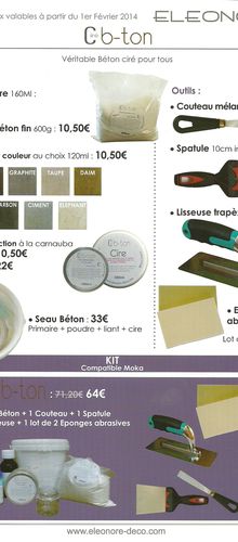 PROMO de novembre: le béton