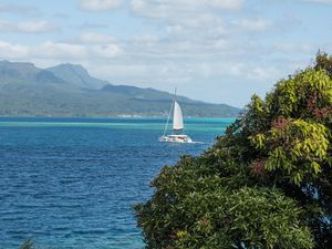 Le plus beau spot de Tahaa à mon avis à proximité de Poutoru au sud de l'île, le lagon y est magnifique avec toutes ses nuances de bleus.
