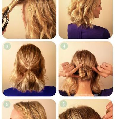 DIY: la coiffure que tu peux presque faire toi même à ton mariage. 